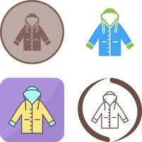 Raincoat Icon Design vector