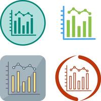 Histogram Icon Design vector