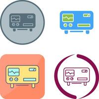 Oscillscope Icon Design vector