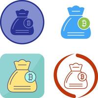 Money Bag Icon Design vector