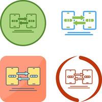 Data Synchronization Icon Design vector