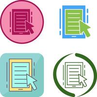 Ebook Icon Design vector