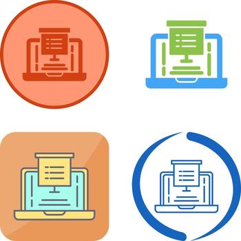 Presentation Icon Design vector