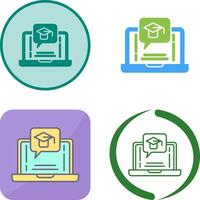 E Learning Icon Design vector