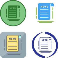 News Icon Design vector