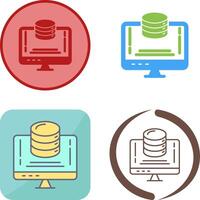 Data Storage Icon Design vector