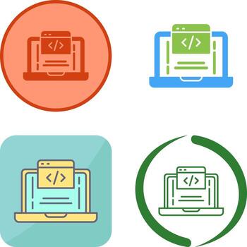 Coding Icon Design vector