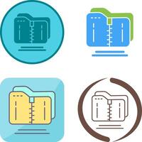 Compressed Icon Design vector