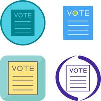 Vote Icon Design vector