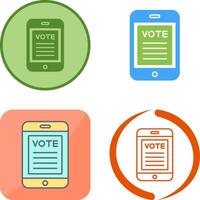 Vote Icon Design vector