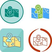 Map Icon Design vector