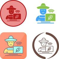 Farmer Icon Design vector