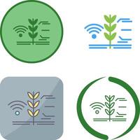 Smart Farm Icon Design vector