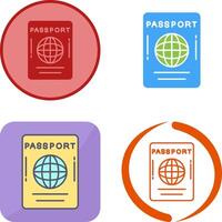 diseño de icono de pasaporte vector