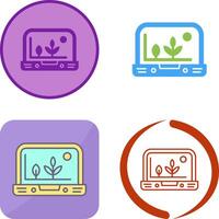 Smart Farm Icon Design vector