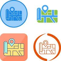 Map Icon Design vector