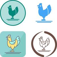 aves de corral icono diseño vector