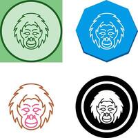 Orangutan Icon Design vector