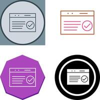 Unique QC Passed Icon Design vector