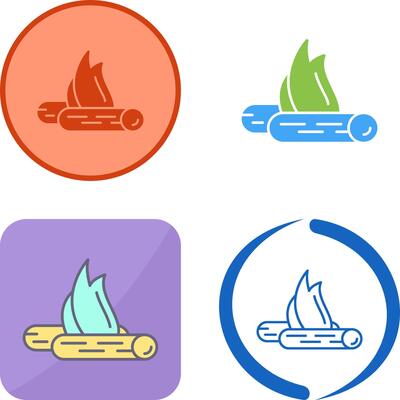 Bon Fire Icon Design