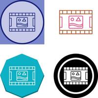 Unique Pictures Reel Icon Design vector