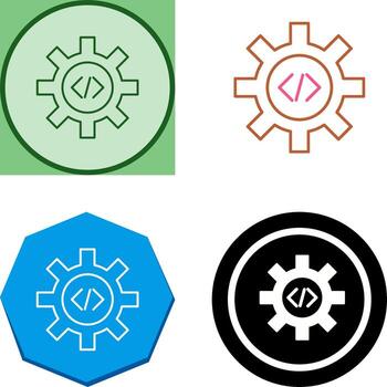 único código mejoramiento icono diseño vector