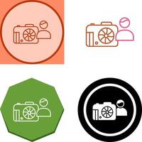 Unique Photographer Icon Design vector