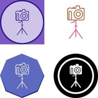 Unique Camera on Stand Icon Design vector