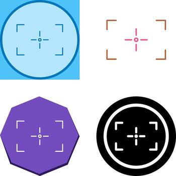 Unique Focus Icon Design vector