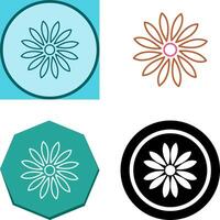 Unique Flower Icon Design vector