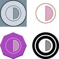 Unique Contrast Icon Design vector