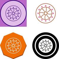 Unique Optical Diaphram Icon Design vector
