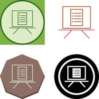 Unique Notice Board Icon Design vector