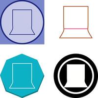 Unique Back Stand Icon Design vector