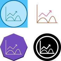 Trend in Graph Icon Design vector