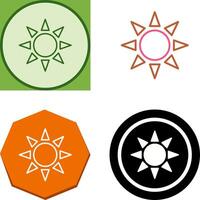 UV Radiation Icon Design vector