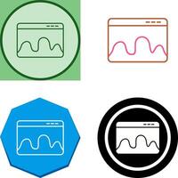 Webpage Statistics Icon Design vector