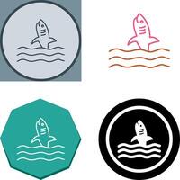 Dangerous Shark Icon Design vector