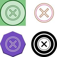 Do Not Cross Icon Design vector