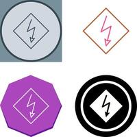 High Voltage Icon Design vector