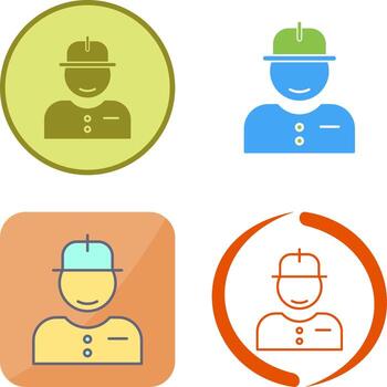 Worker Icon Design vector