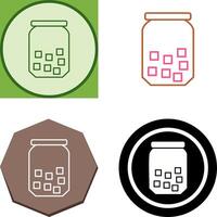 Sugar Bottle Icon Design vector