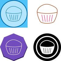 Chocolate Muffin Icon Design vector