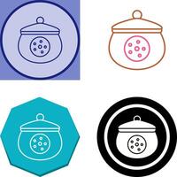 Cookie Jar Icon Design vector