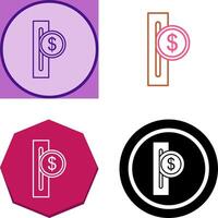 Slot for Coins Icon Design vector