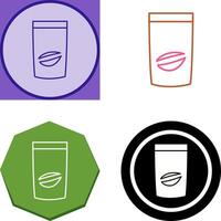 Coffee Bag Icon Design vector