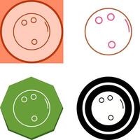 Bowling Ball Icon Design vector