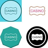 Casino Sign Icon Design vector
