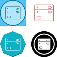 Unique Multiple Cards Icon Design vector