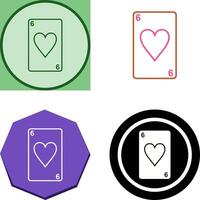 Hearts Card Icon Design vector
